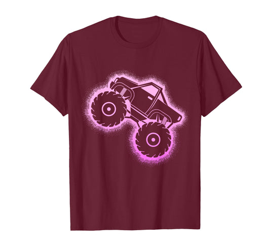 Monster Truck Girls Ladies T-Shirt