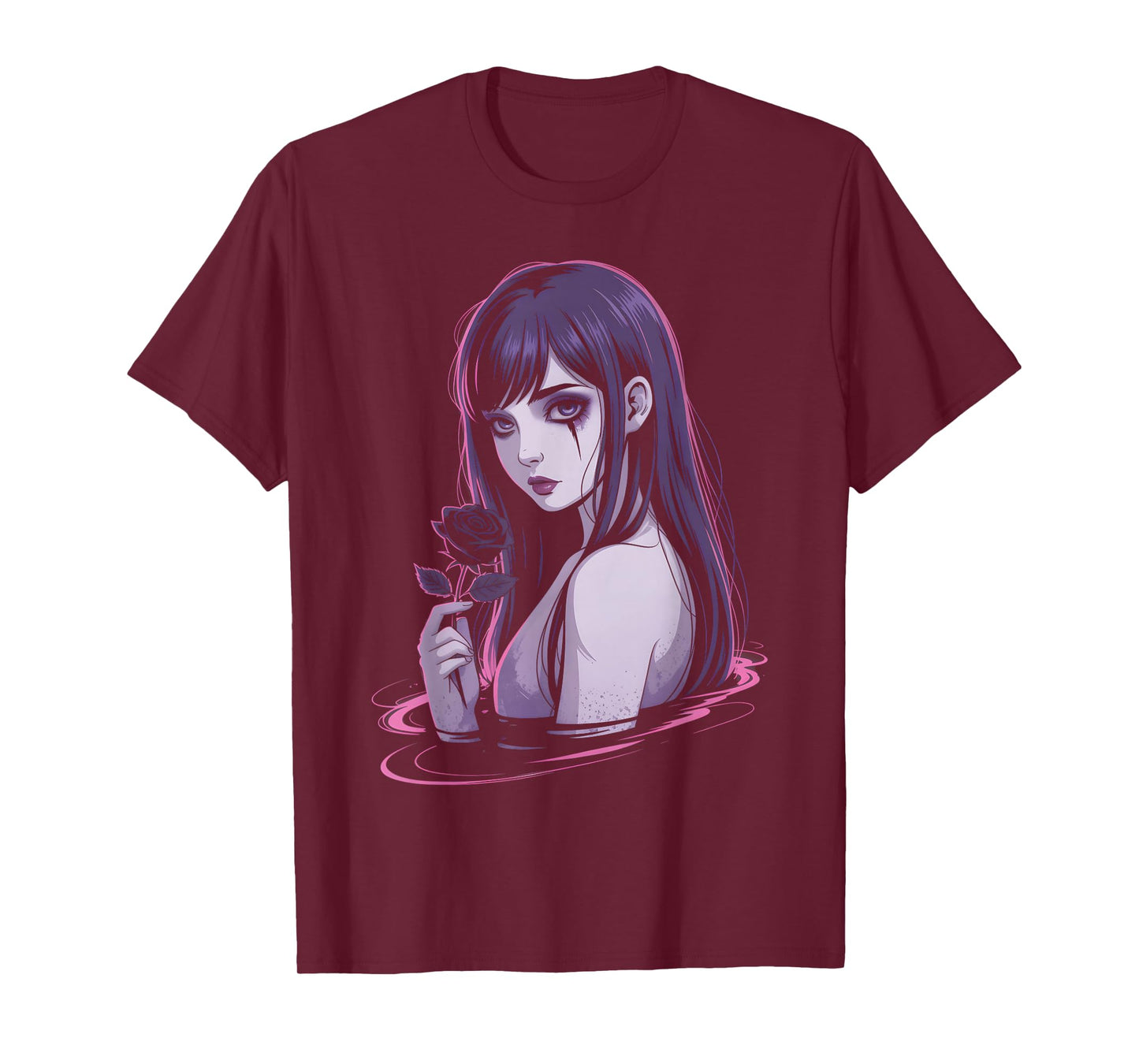 Horror Anime Manga Japanese Creepy Kawaii Goth Grunge Waifu T-Shirt