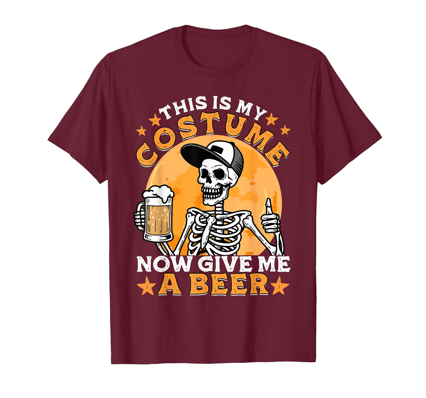 This is My Costume Give Me Funny Skeleton Halloween Dad Men T-Shirt