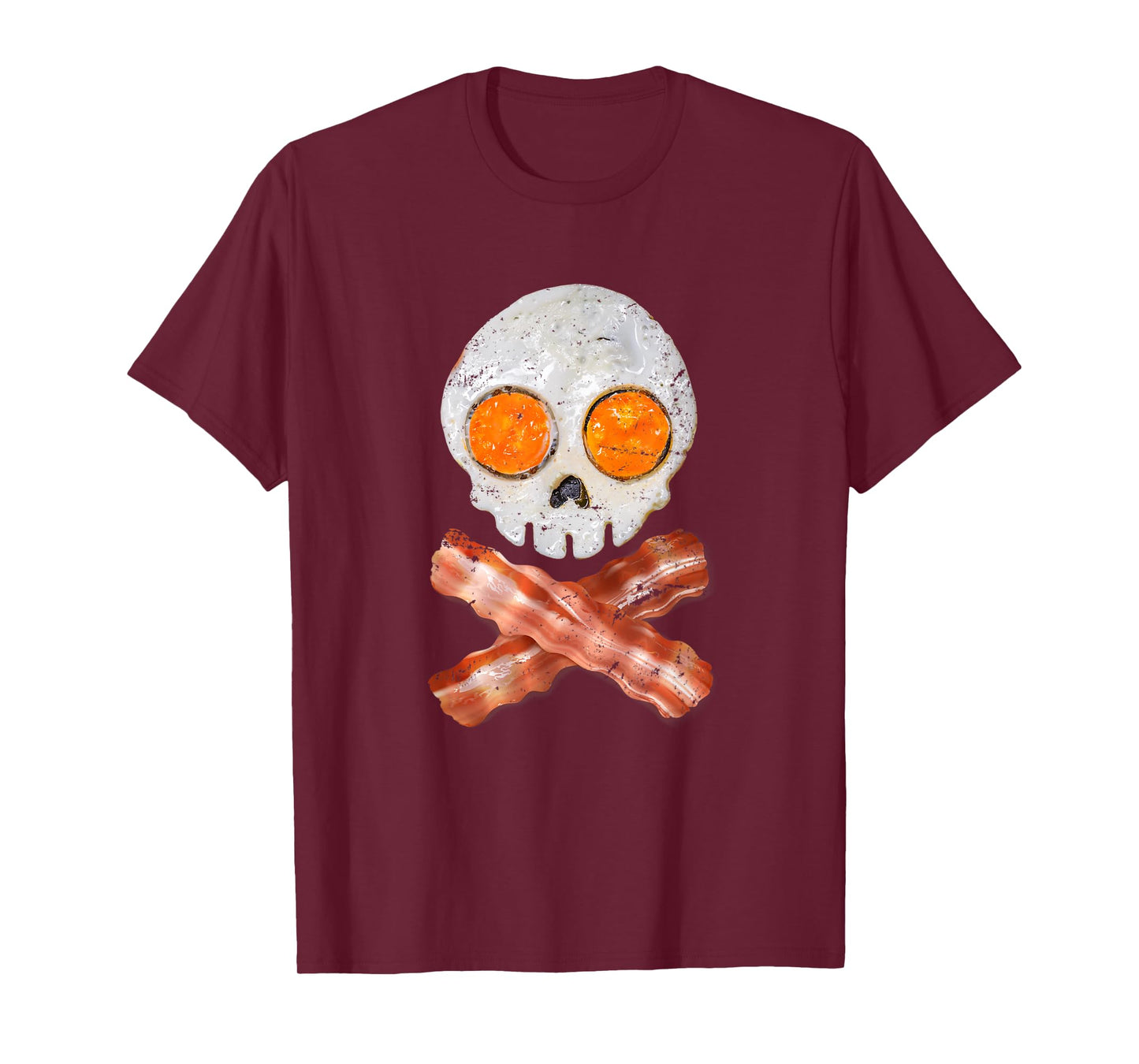 Bacon Egg Breakfast Ghoul Skull Gift Halloween T-Shirt