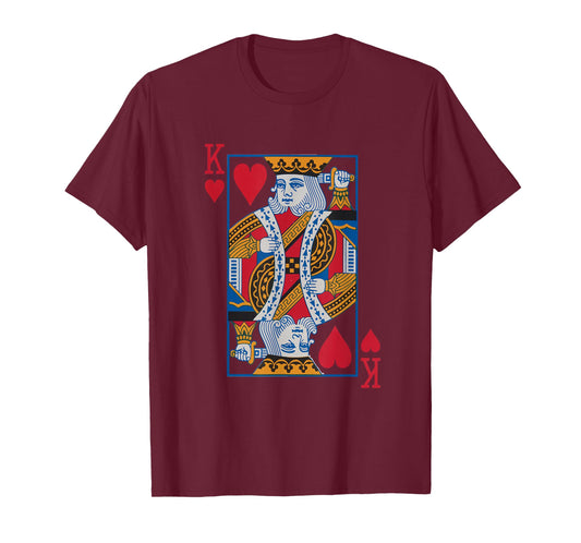 King Hearts Card - Casino Gambler and Card Game Fans T-Shirt