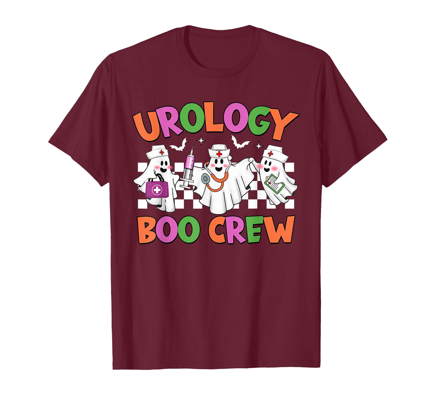 Retro Urology Boo Crew Urology Nurse Halloween Costumes T-Shirt