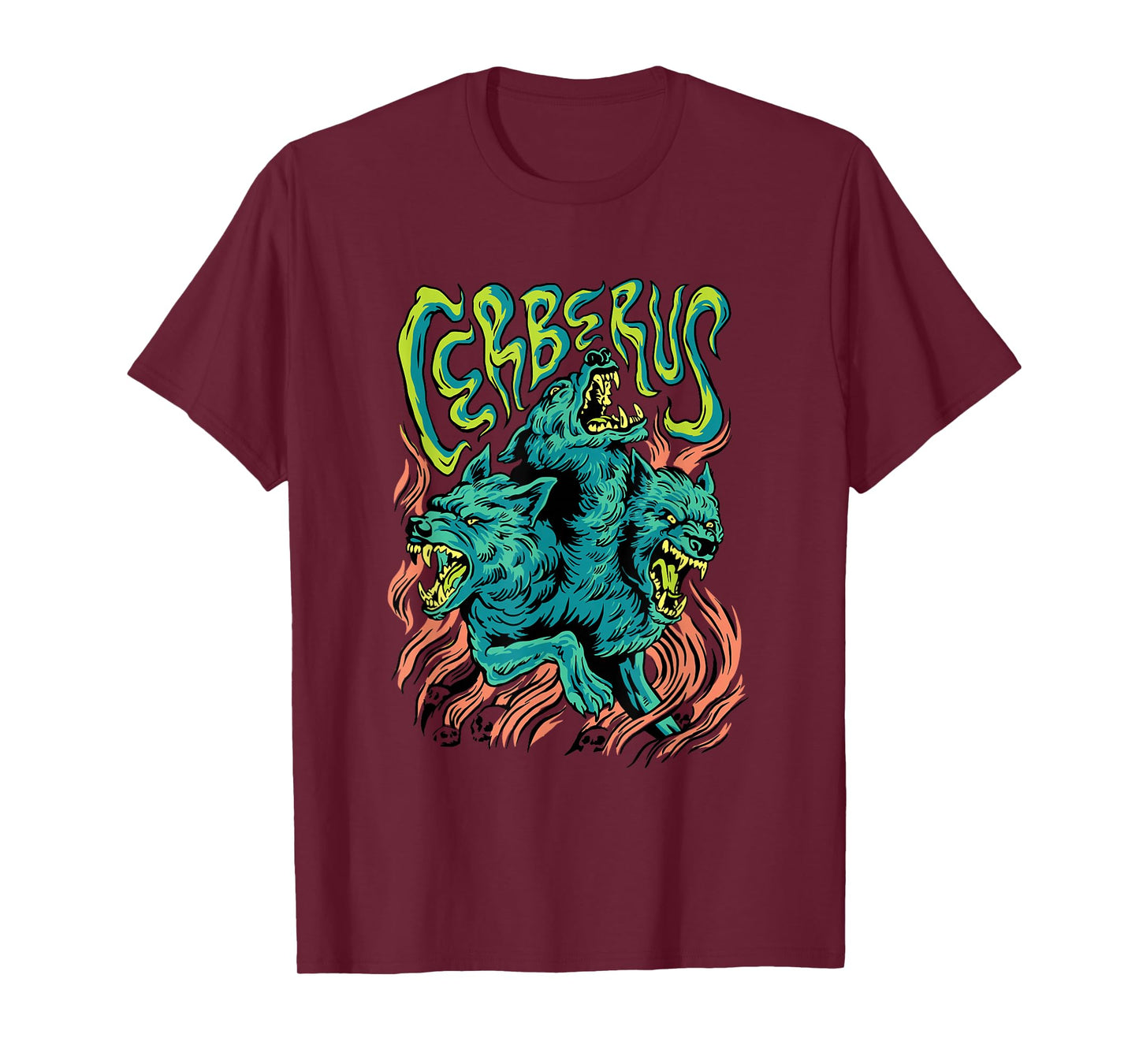 Cerberus Greek Mythology Monster Hound Dog Graphic T-Shirt