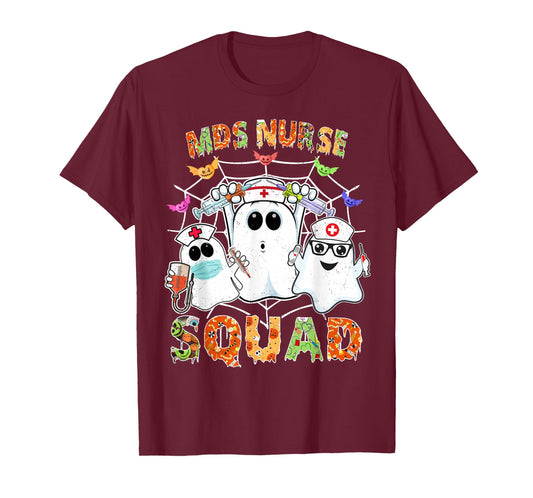 MDS Nurse Squad Boo Halloween Matching T-Shirt