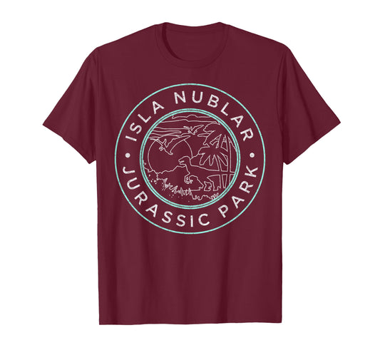 Jurassic Park Isla Nublar Badge Retro T-Shirt