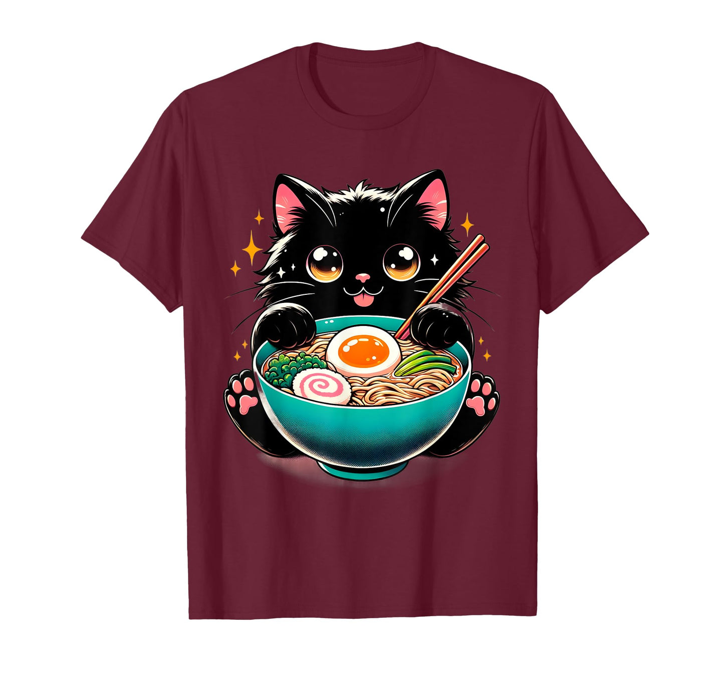 Ramen Cat Kawaii Anime Cat Ramen Lover Sweet T-Shirt