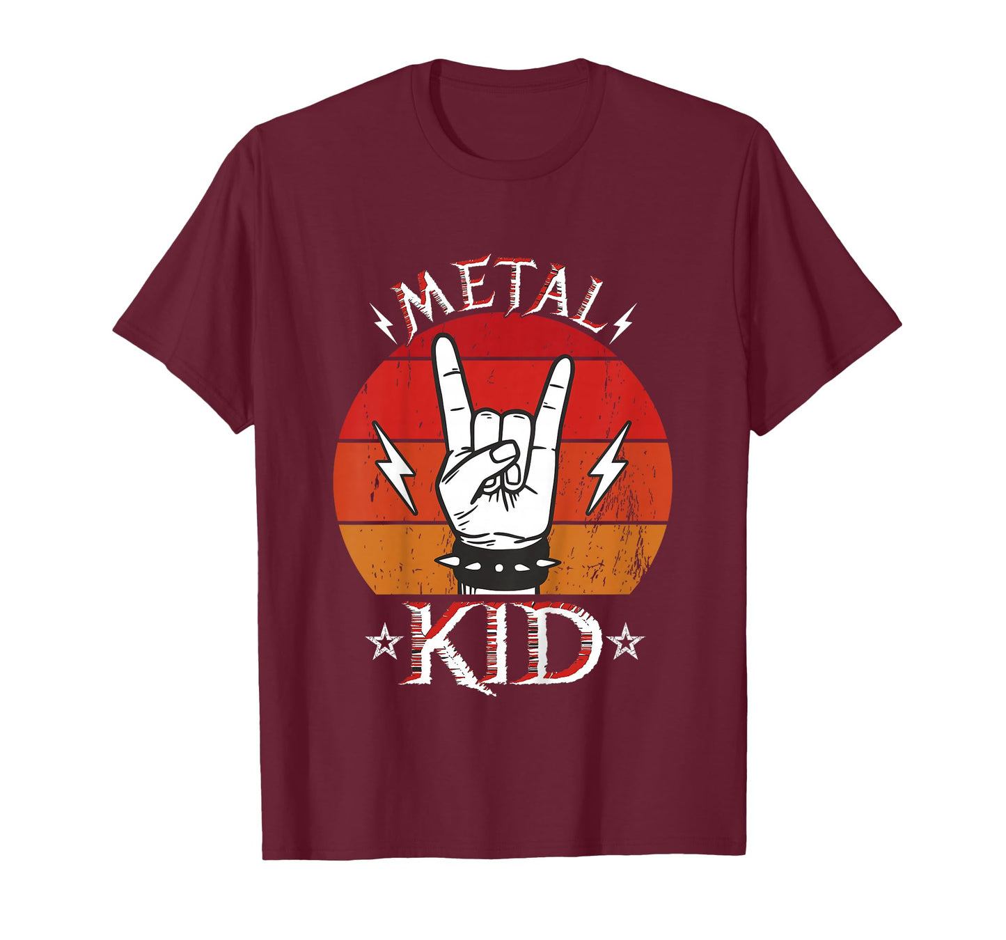 I Listen To Heavy Metal With My Daddy Kids Heavy Metal T-Shirt