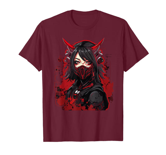 Anime Girl Gothic Waifu Japanese Aesthetic Kawaii Otaku T-Shirt