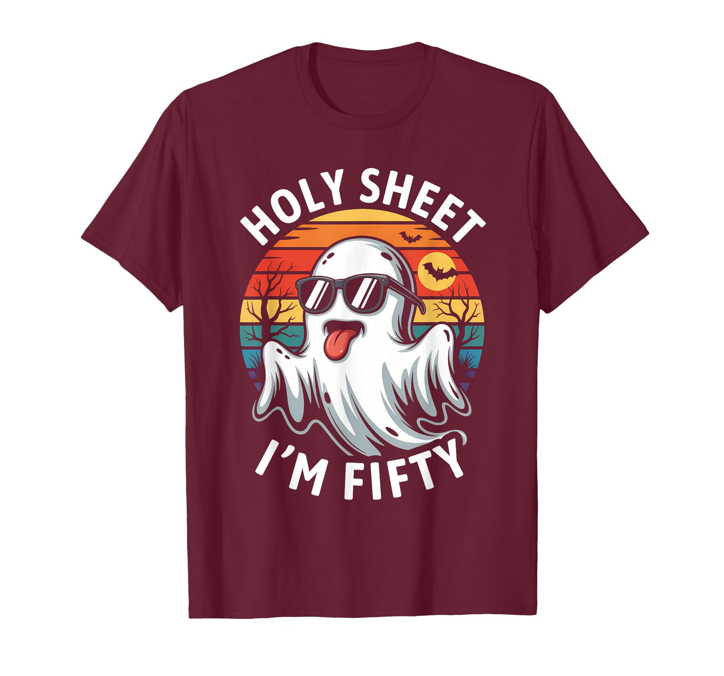 Birthday Halloween 50th Ghost Holy Sheet I'm Fifty T-Shirt