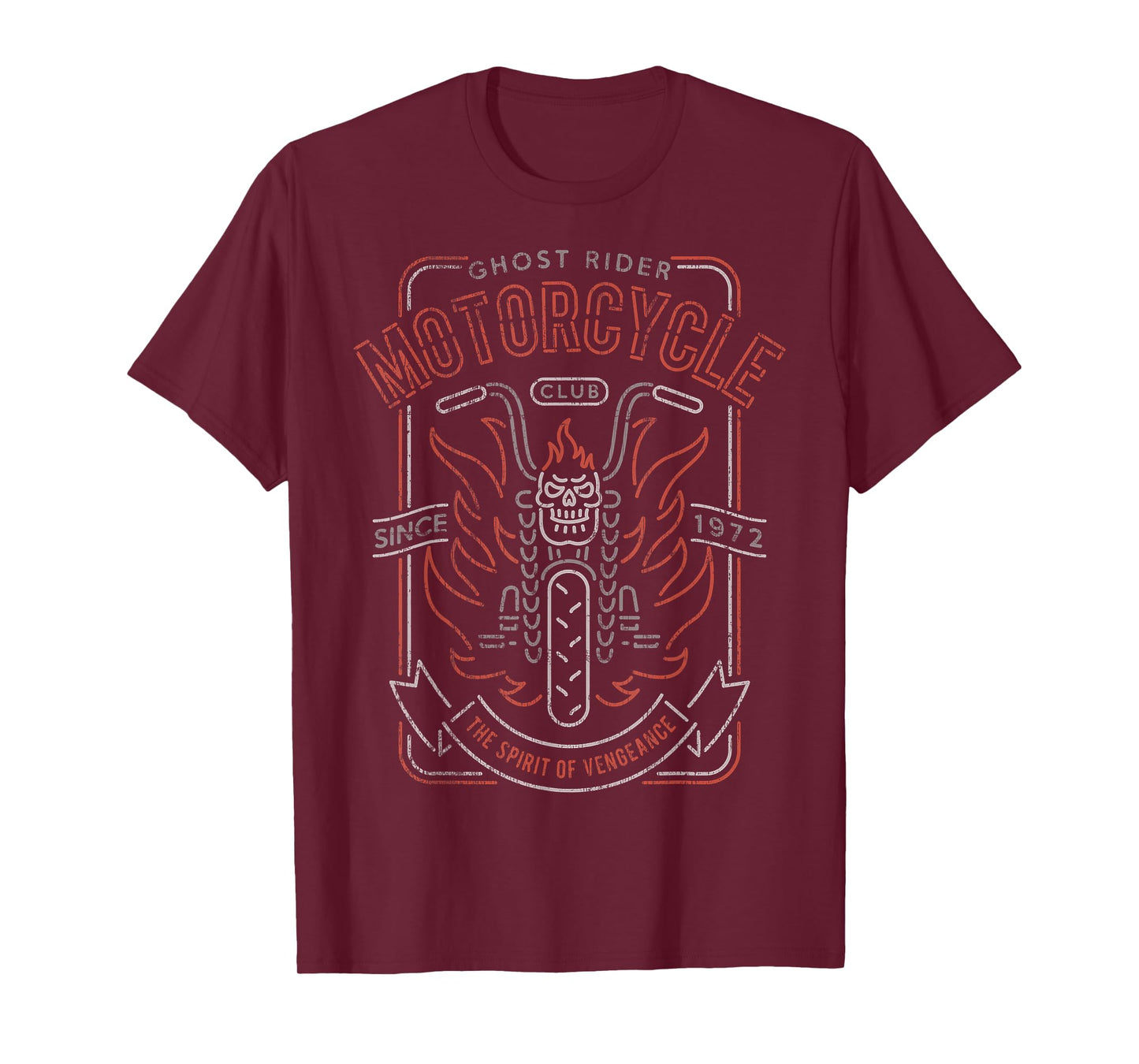 Marvel Ghost Rider Motorcycle Club Since 1972 T-Shirt