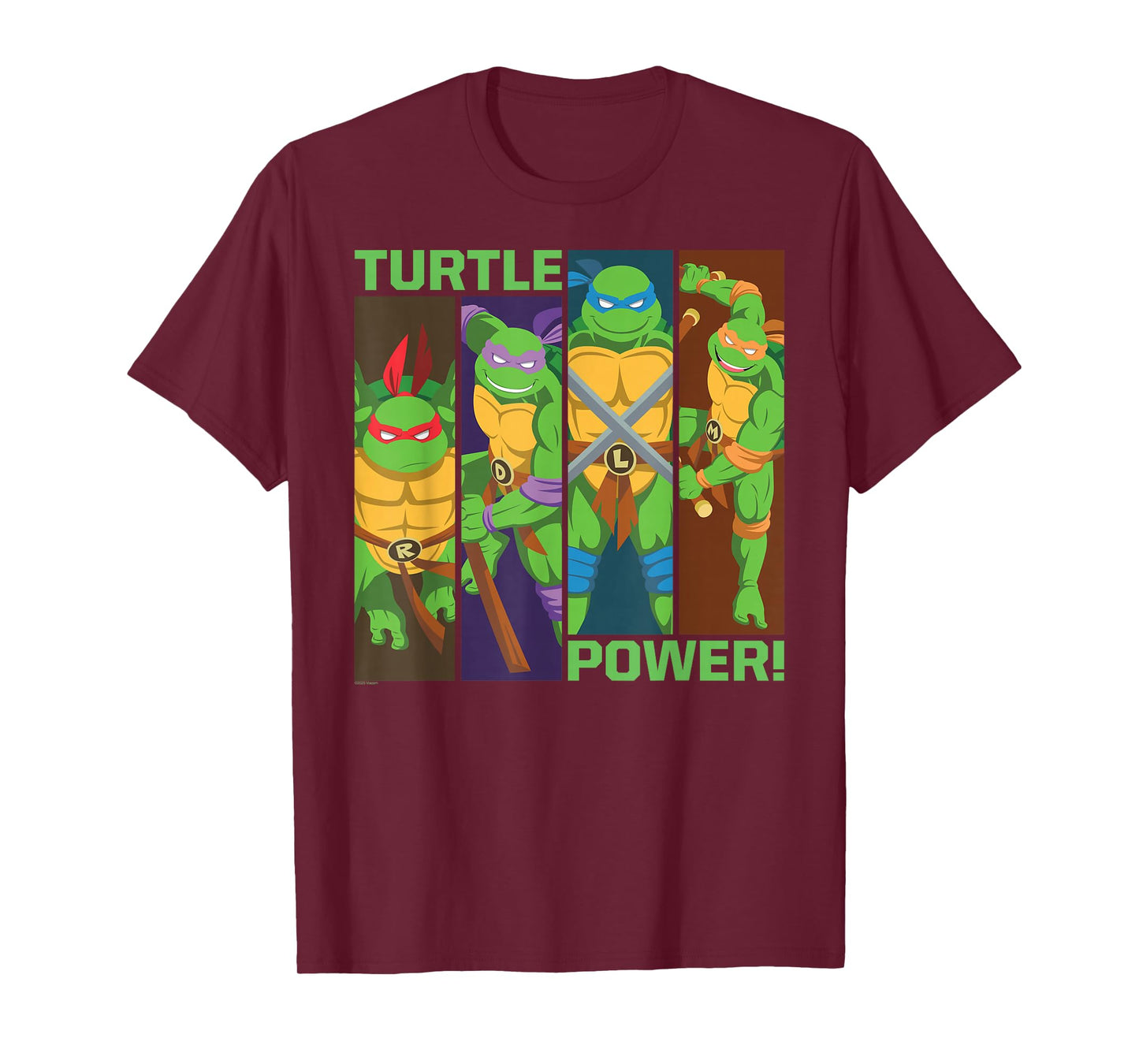 TMNT Turtle Power Panels Retro Cartoon T-Shirt