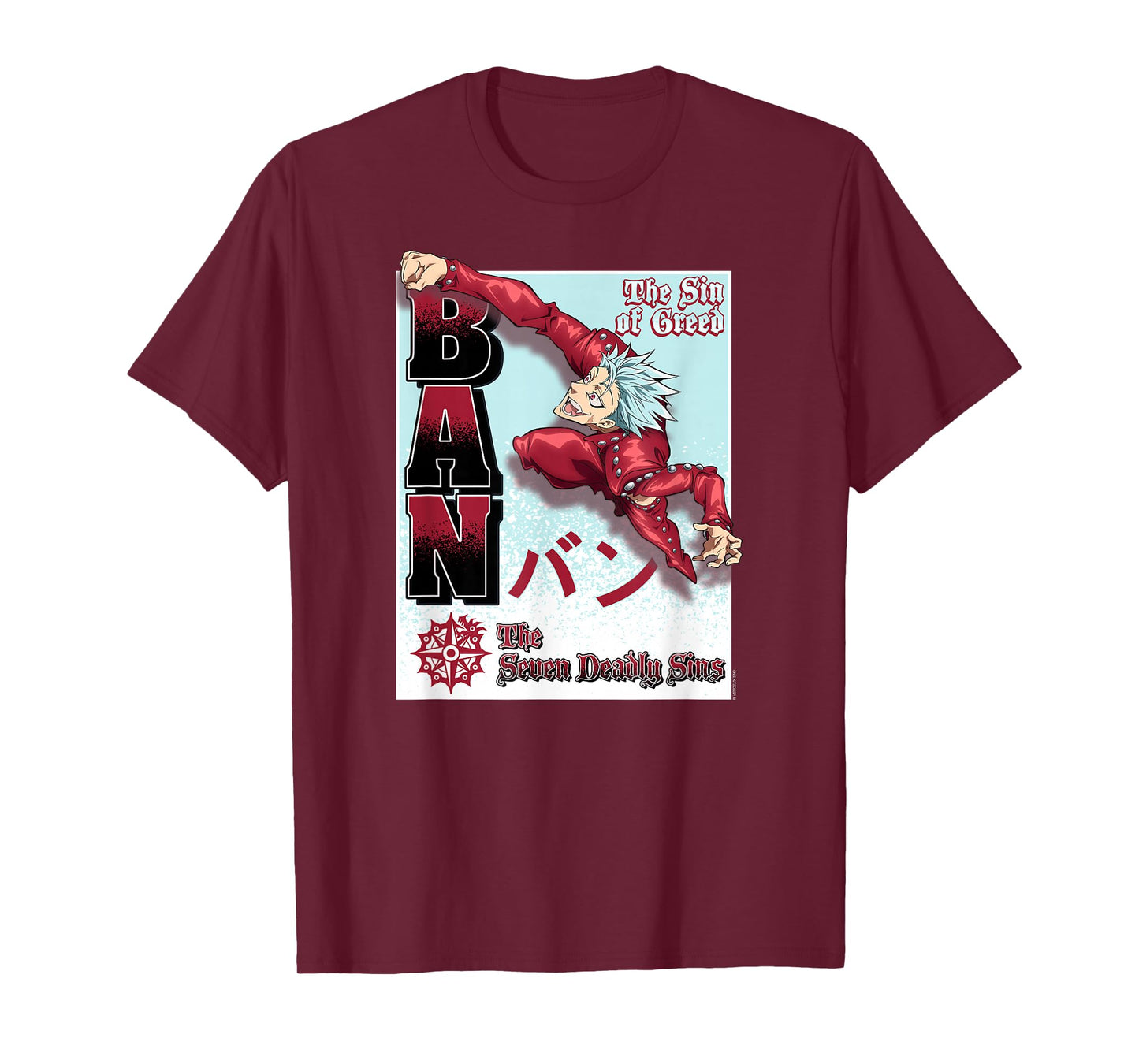 The Seven Deadly Sins Ban The Sin of Greed Anime T-Shirt