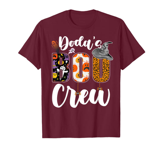 Doda's Boo Crew Halloween Aunt Nephew Niece Matching T-Shirt