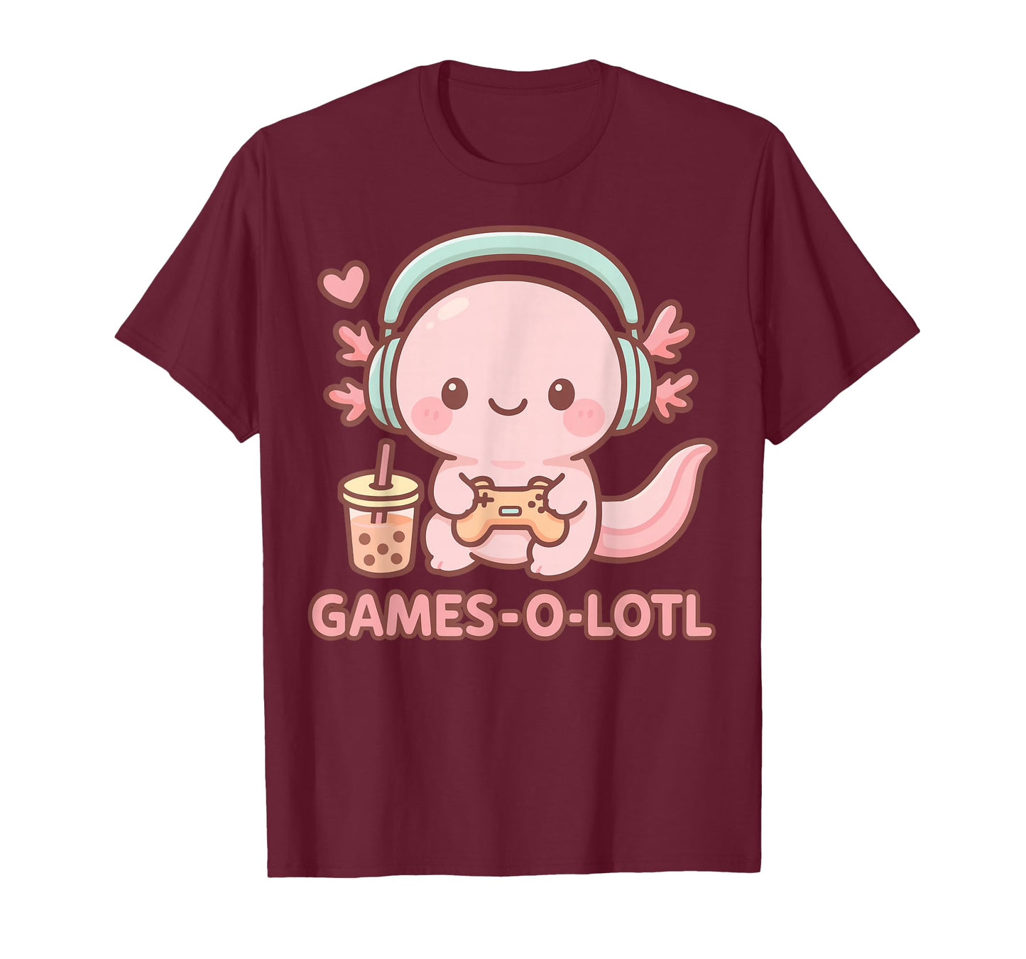 Gamesolotl Axolotl Gamer Gaming Anime T-Shirt
