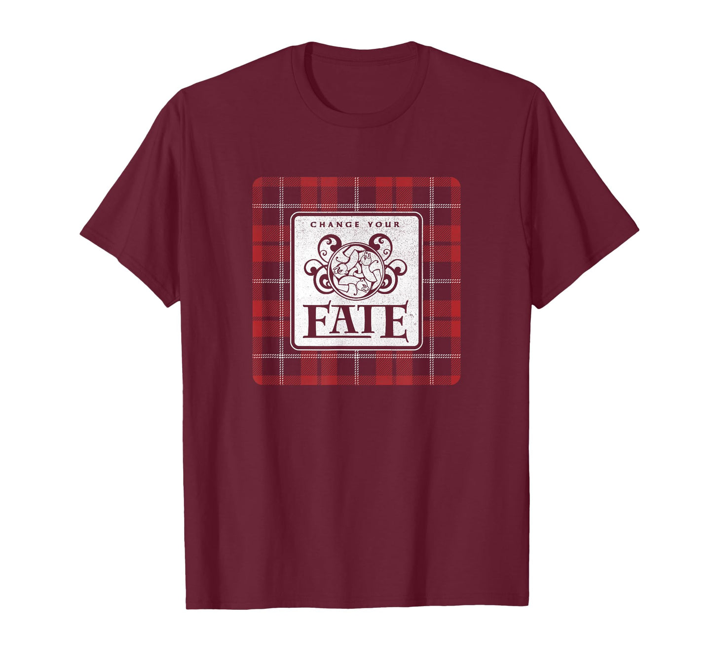 Disney Brave Change Your Fate Plaid Logo T-Shirt