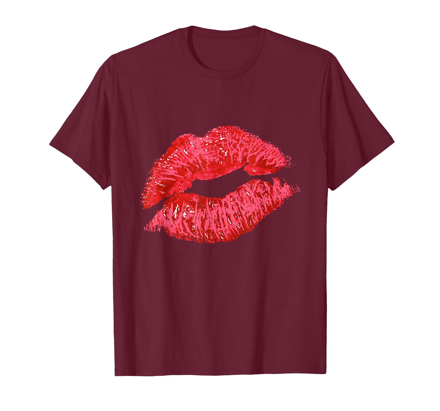 Sexy Lips Red Lipstick Kiss T-Shirt T-Shirt