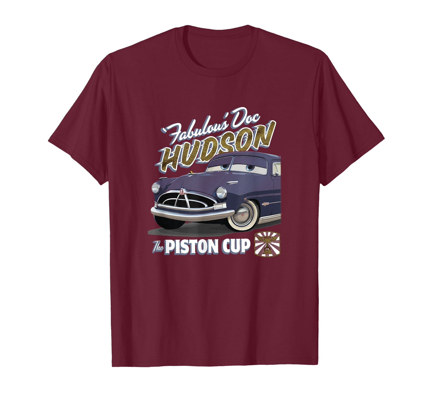 Disney Pixar Cars Fabulous Doc Hudson Vintage Portrait T-Shirt