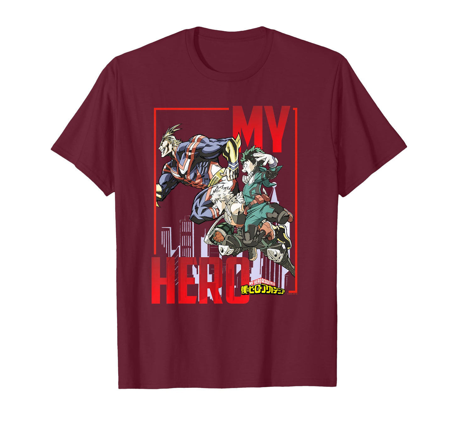 My Hero Academia All Might Deku and Bakugo Anime T-Shirt