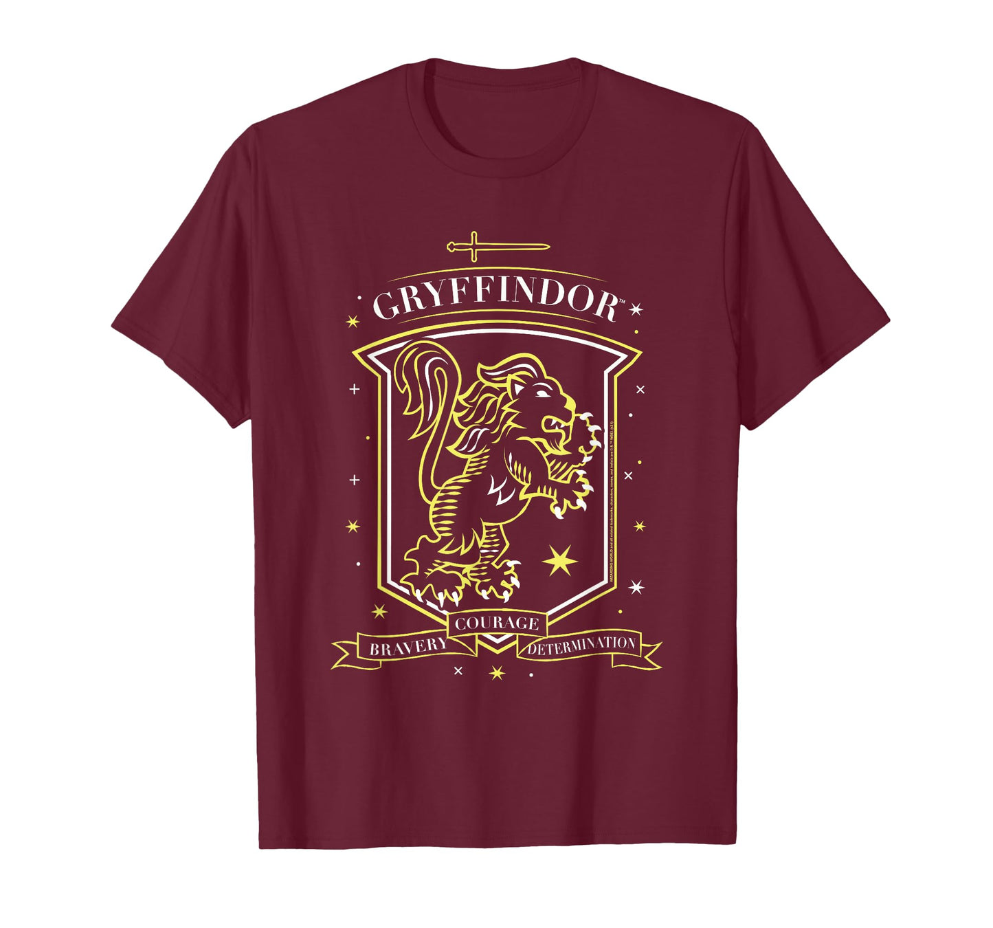 Harry Potter Hand Drawn Gryffindor Shield T-Shirt