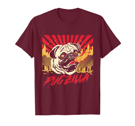 Pugzilla Pug Dog Pug Creature Sweet Pug Pug dog Men Women Girls Kids T-Shirt