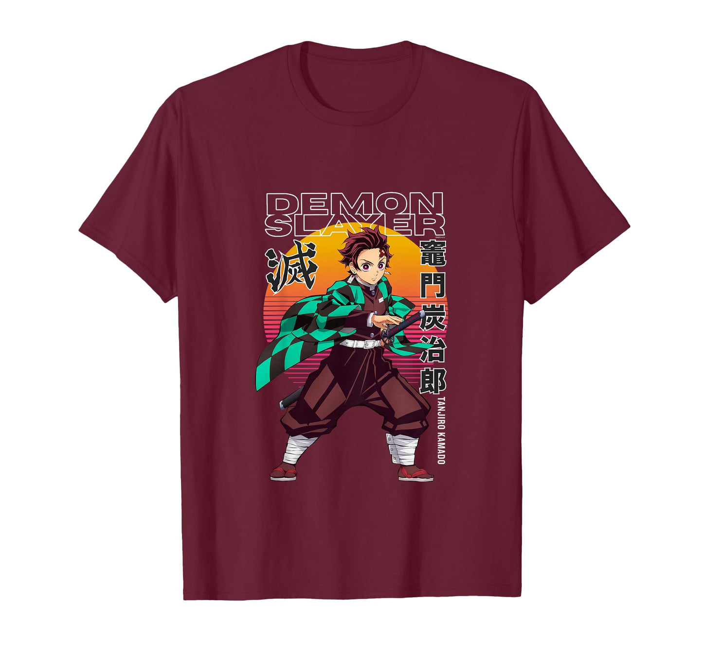 Kids Demon Slayer: Kimetsu no Yaiba Tanjiro Sunset Slash T-Shirt