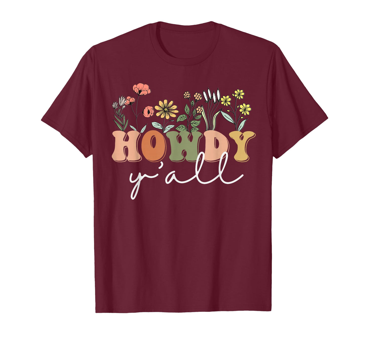 Howdy Y'all Southern Western Girl Country Rodeo Cowgirl T-Shirt