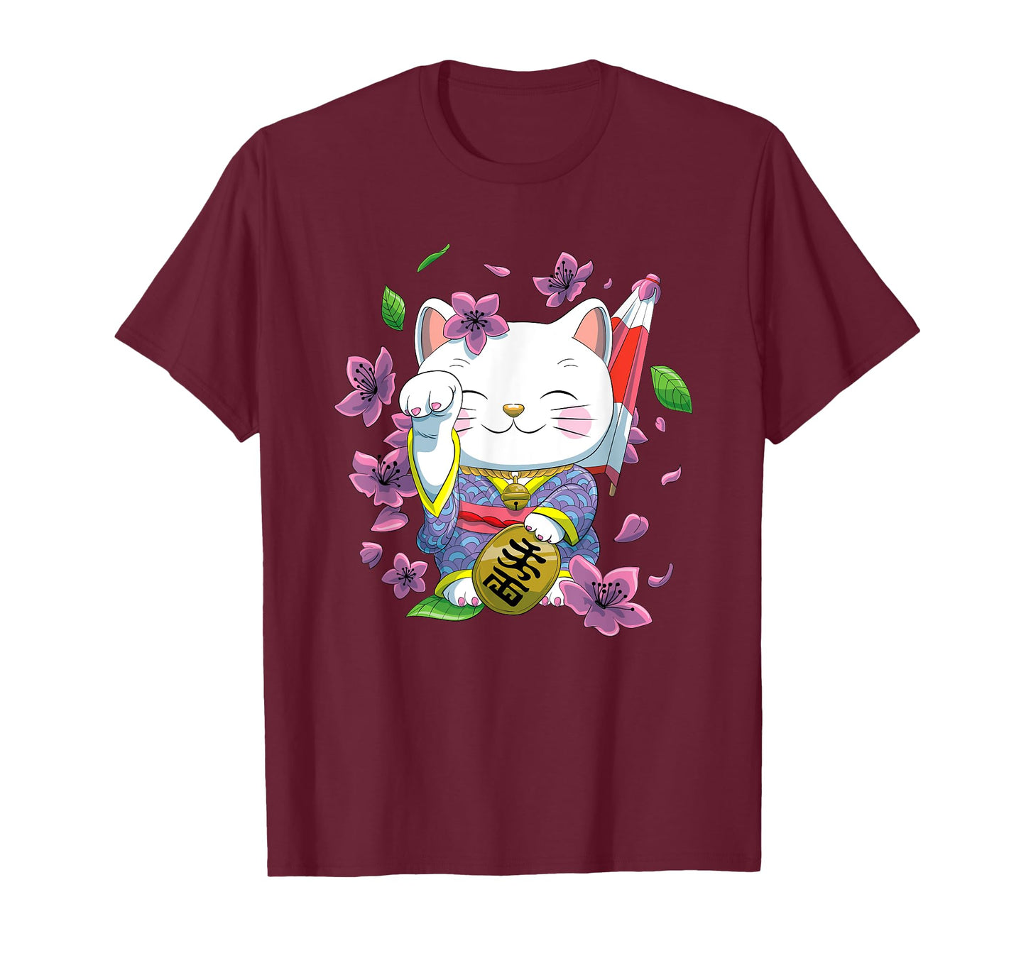 Japanese Maneki Neko Lucky Cat T-Shirt
