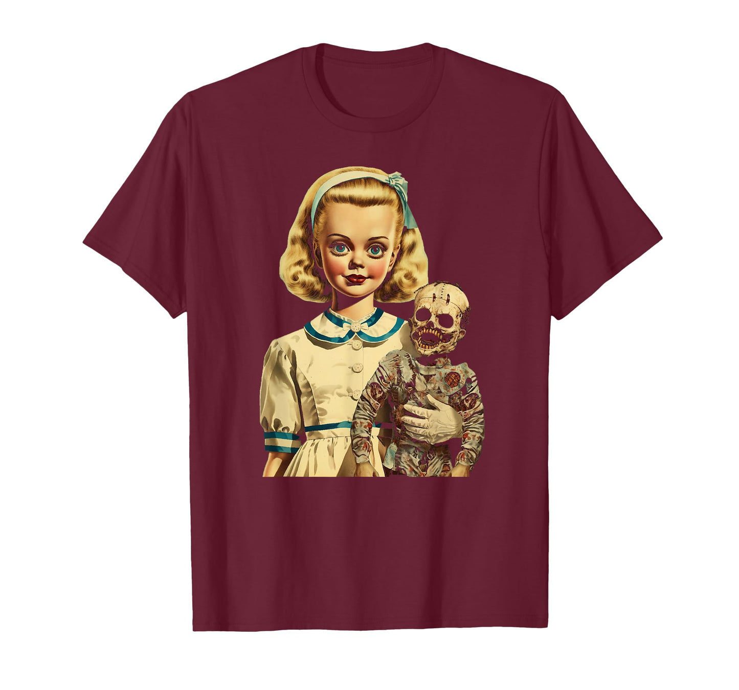 Creepy Girl With Her Even Creepier Doll T-Shirt