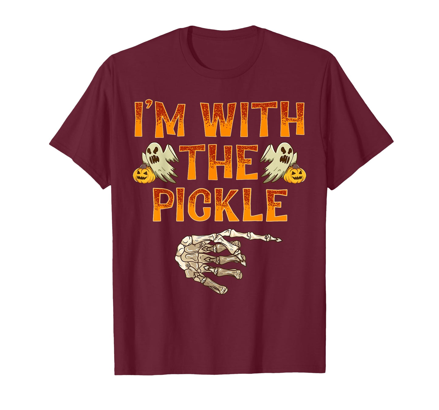 I'm With The Pickle Shirt Costume Funny Halloween Couple T-Shirt