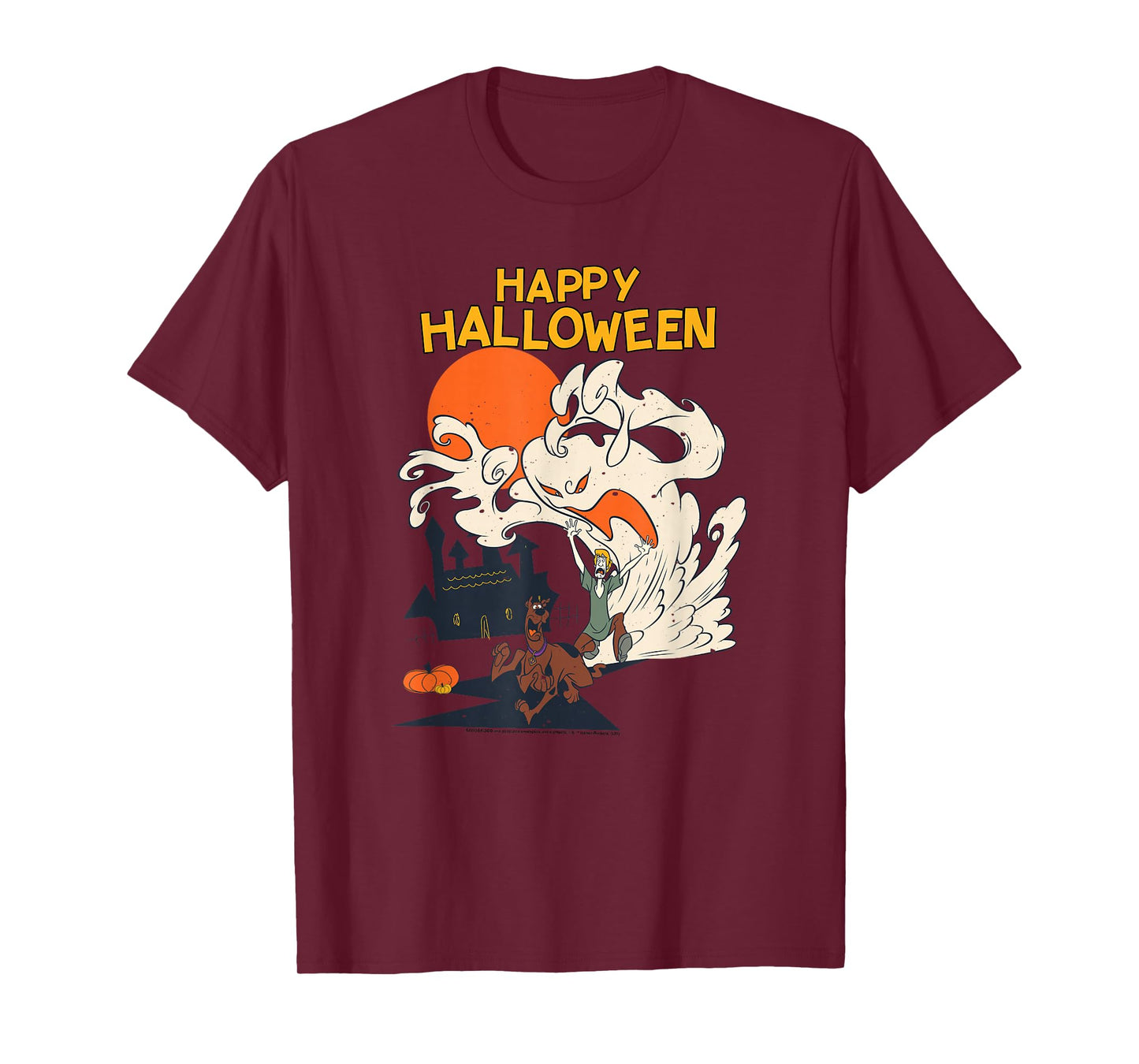 Scooby-Doo Halloween Scooby Shaggy Ghostly Haunt T-Shirt
