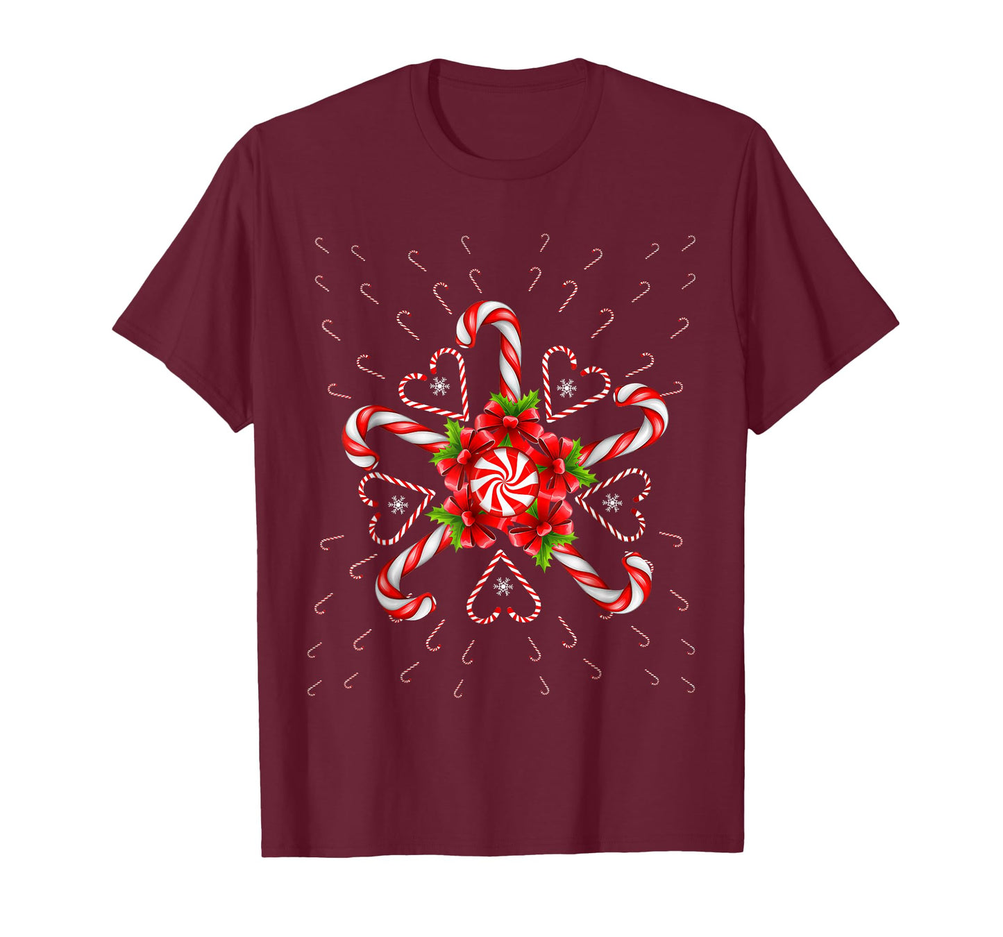 Candy Cane Merry and Bright Red and White Candy Costume T-Shirt