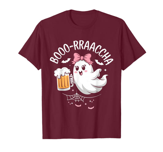 Boo-racha Funny Halloween Ghost Beer Lover Borracha T-Shirt