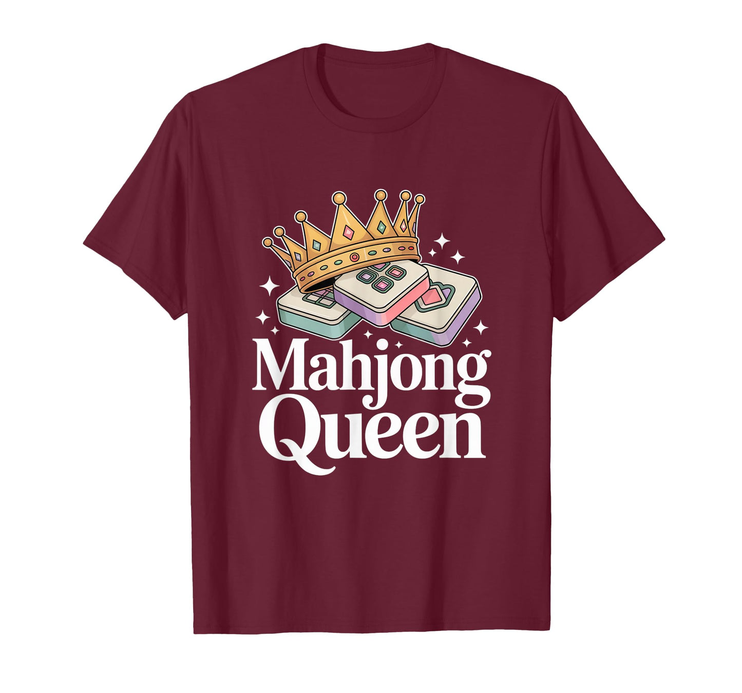 Funny Mahjong Mahjong Queen Cool Playing Mahjong T-Shirt