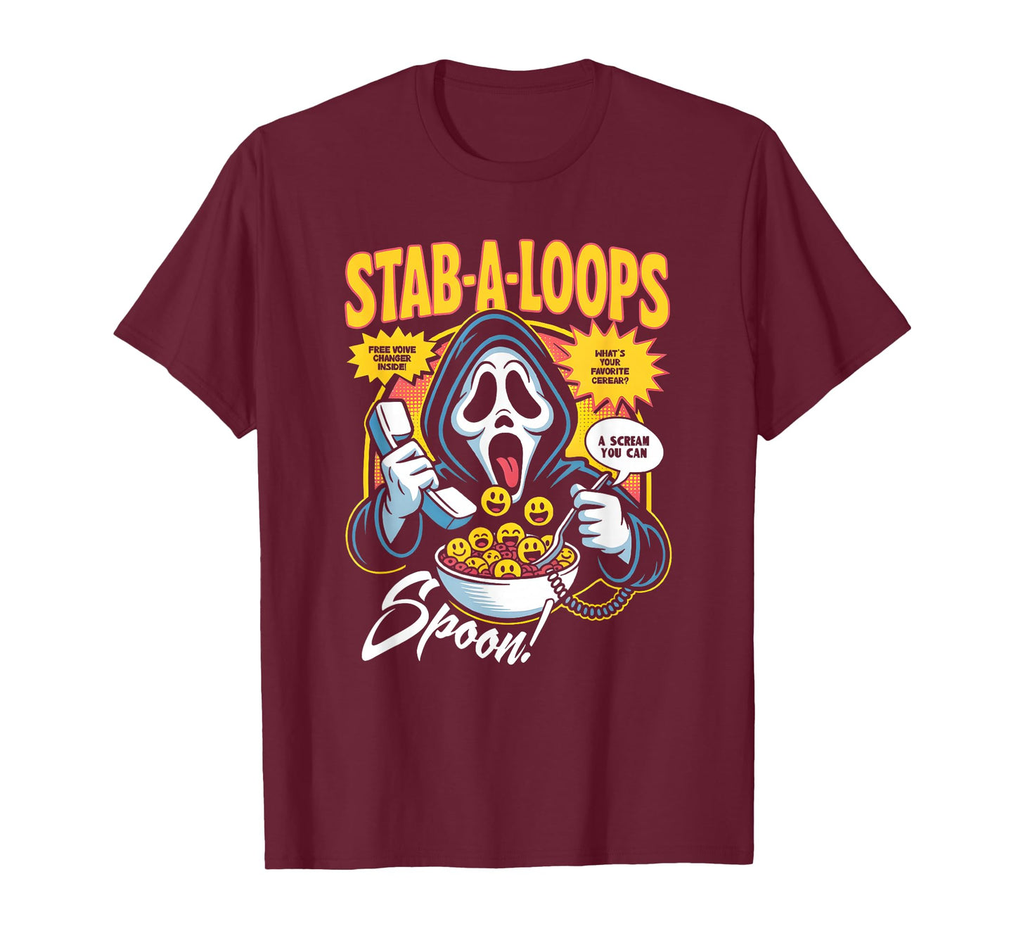 Stab-A-Loops Horror Cereal Box Halloween T-Shirt