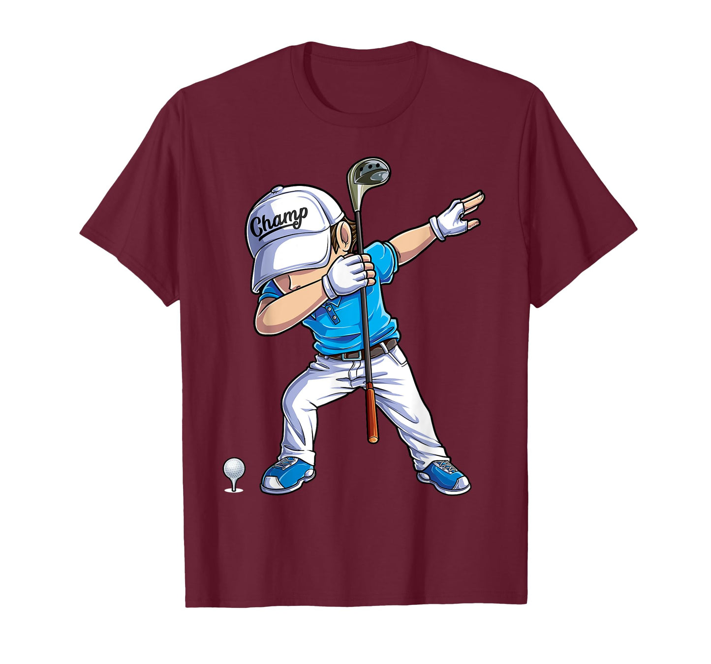 Dabbing Golf Player Golfer Golfing Funny Boys Men Dab Dance T-Shirt