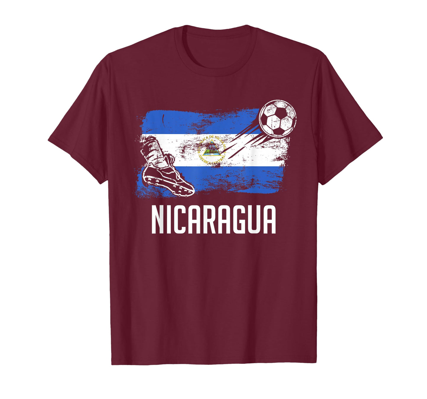 Nicaragua Flag Jersey Nicaraguan Soccer Team Nicaraguan T-Shirt