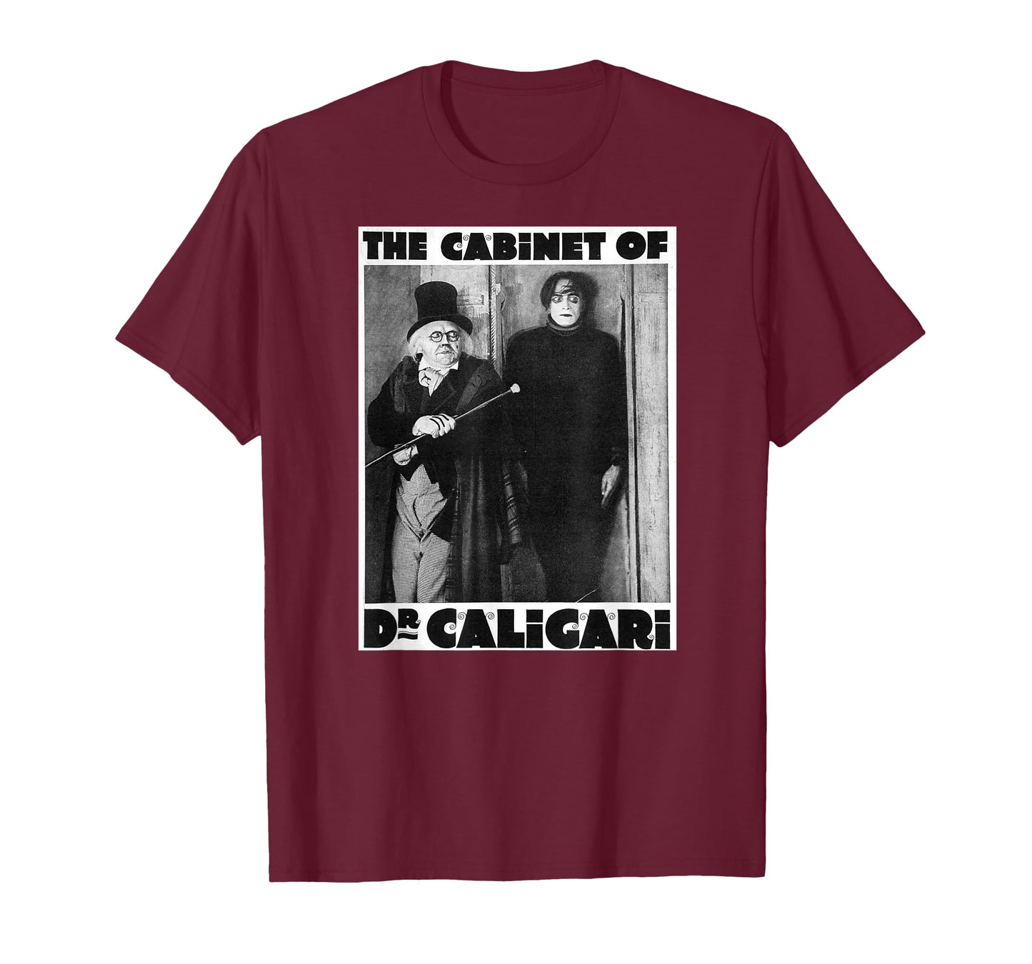 Dr Caligari Halloween Monster Poster Vintage Horror Movie T-Shirt