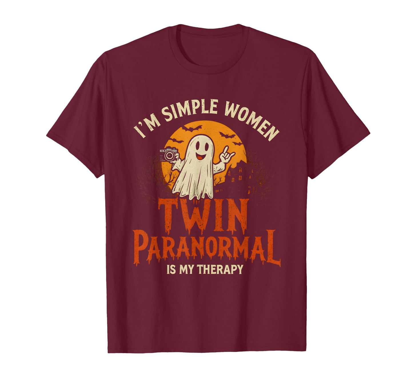 I'm a Simple Woman Twin Paranormal is My Therapy Gosh T-Shirt