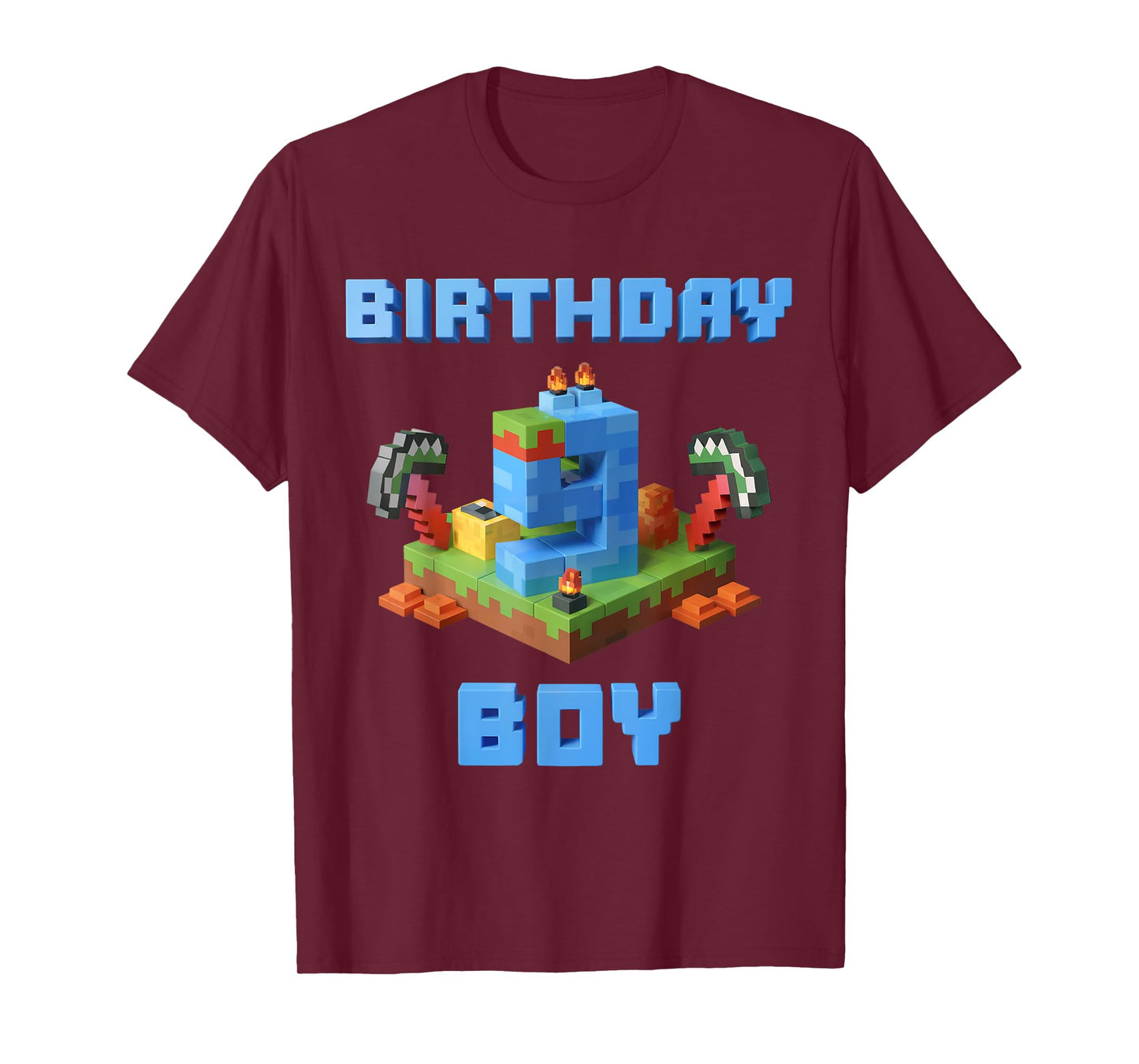 Fun 9th Birthday Pixel Art Video Game 9 Years Old Bday Boys T-Shirt