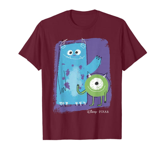 Disney Pixar Monster's Inc. Mike & Sully Painted Sketch T-Shirt