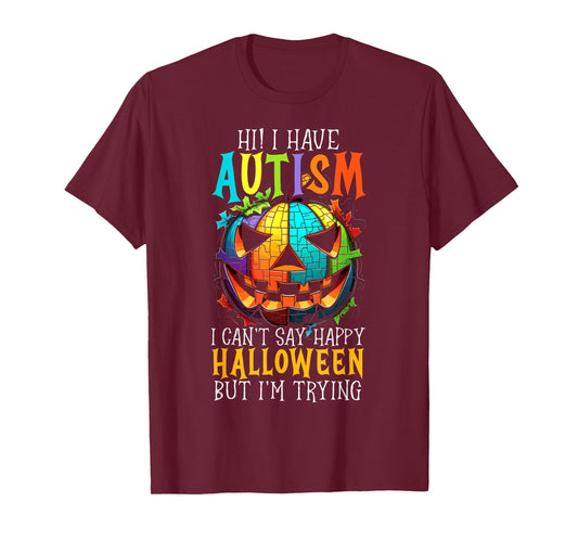 Autism Halloween Puzzle Trick Or Treat Autism Awareness T-Shirt