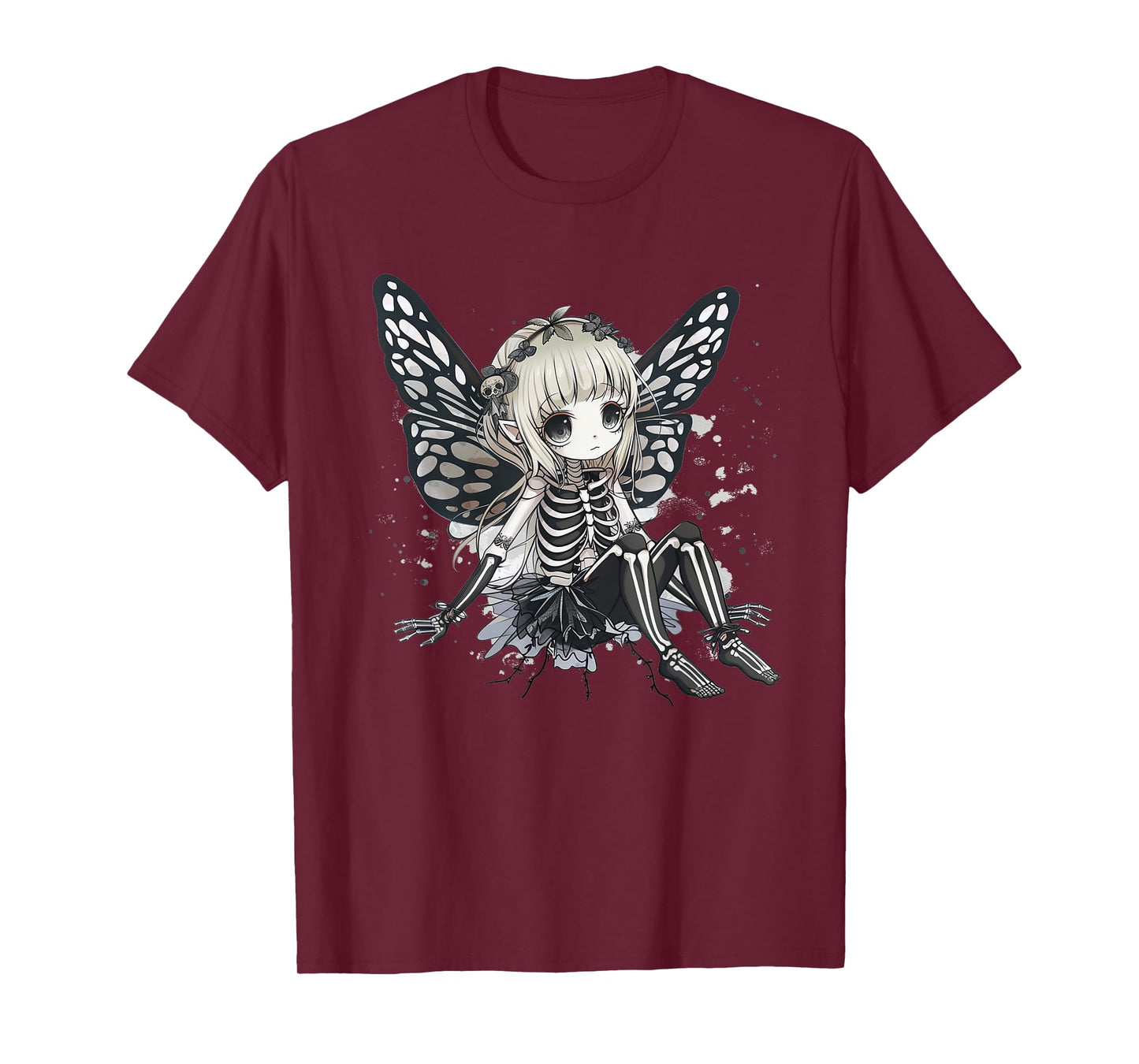 Skeleton Fairy Anime Goth Kawaii T-Shirt