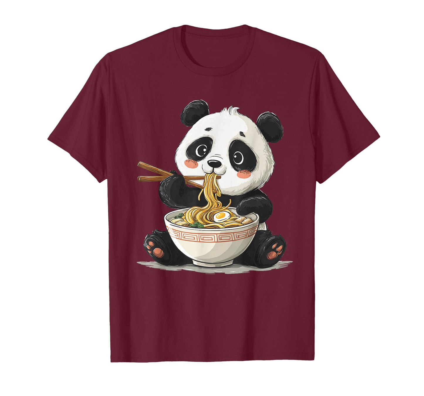 Cute Panda Ramen Japanese Anime T-Shirt