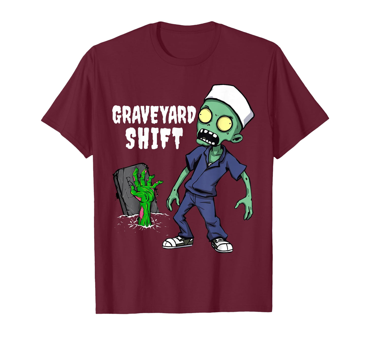 Graveyard Shift Funny Zombie Night Shift T-Shirt