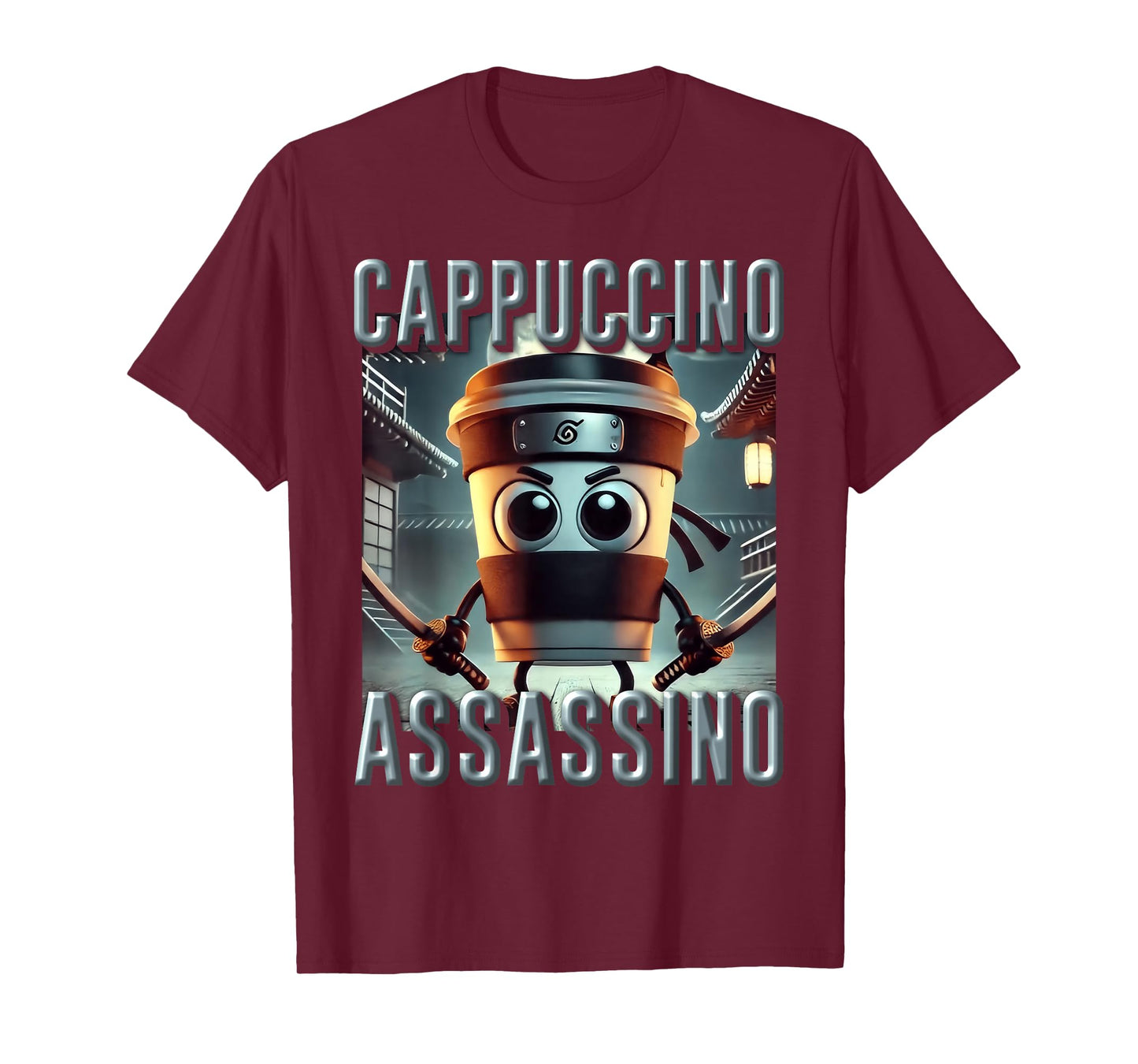 Cappuccino Assassino AI Monster Italian Brainrot Kids Boys T-Shirt