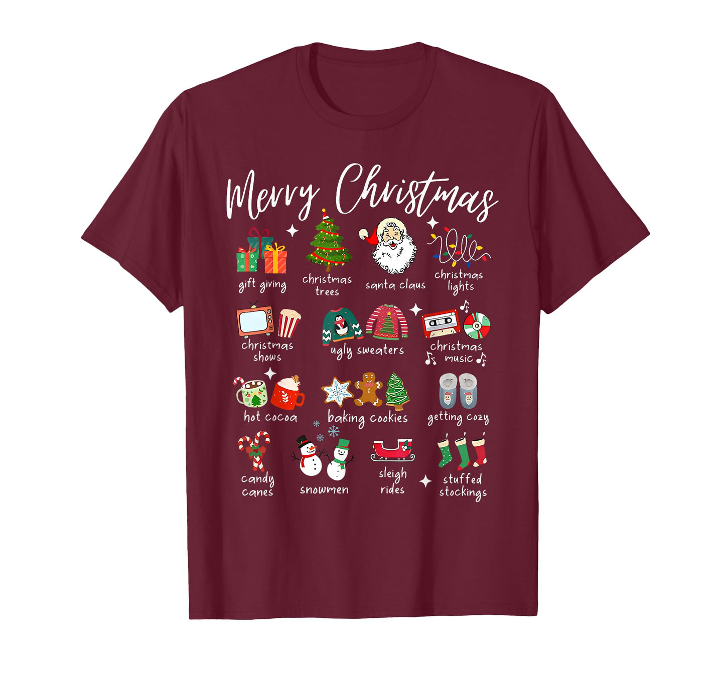 Santa Gingerbread Candy Canes Christmas Xmas Family Holiday T-Shirt