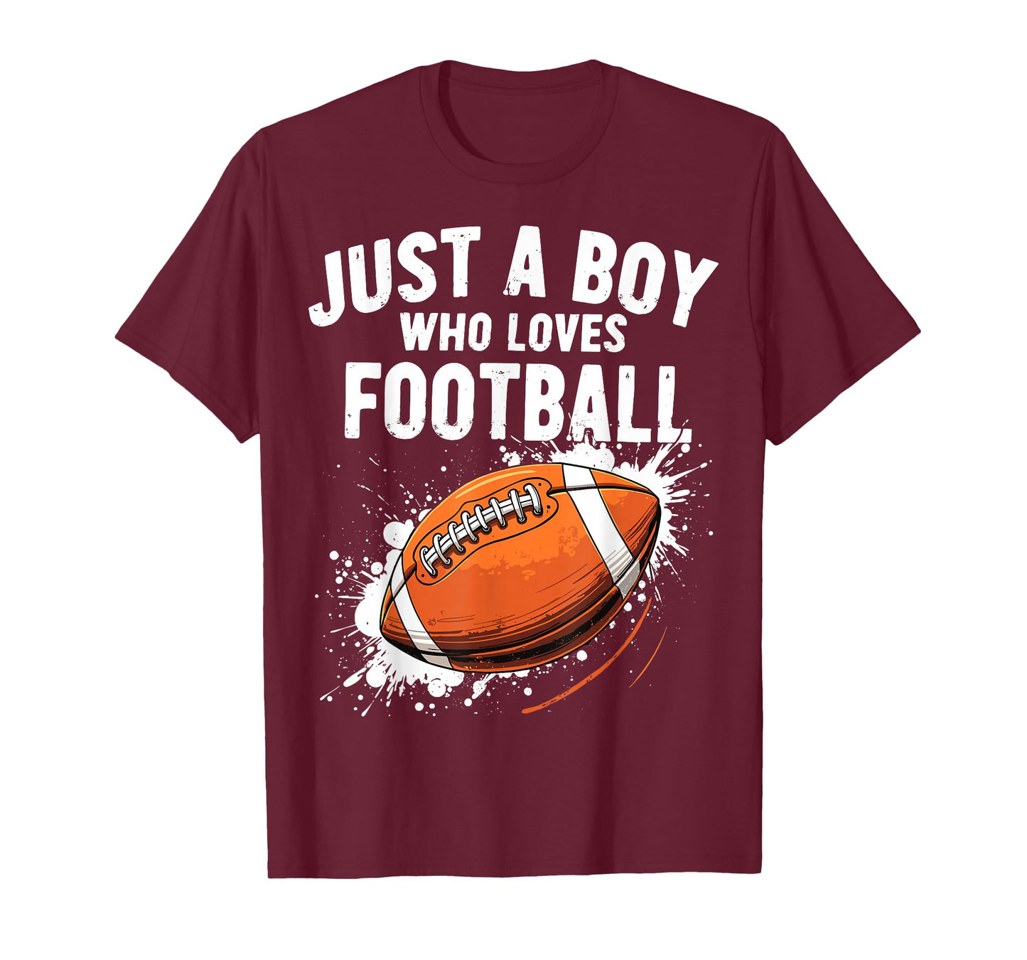 Just A Boy Who Loves Football American Football T-Shirt
