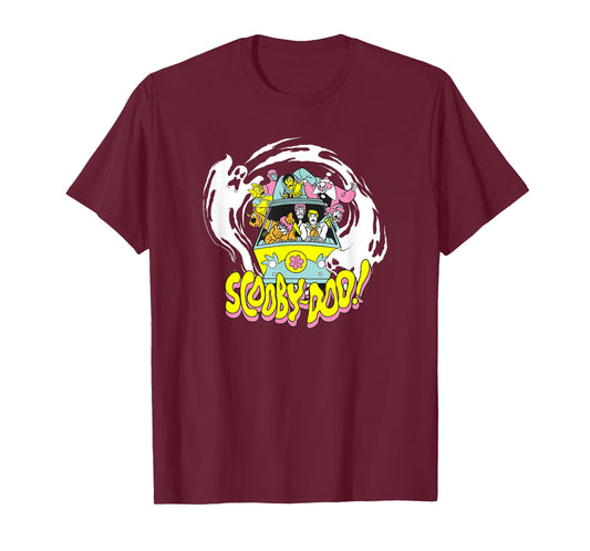 Scooby-Doo Mystery Machine Scary Ghosts Front View T-Shirt