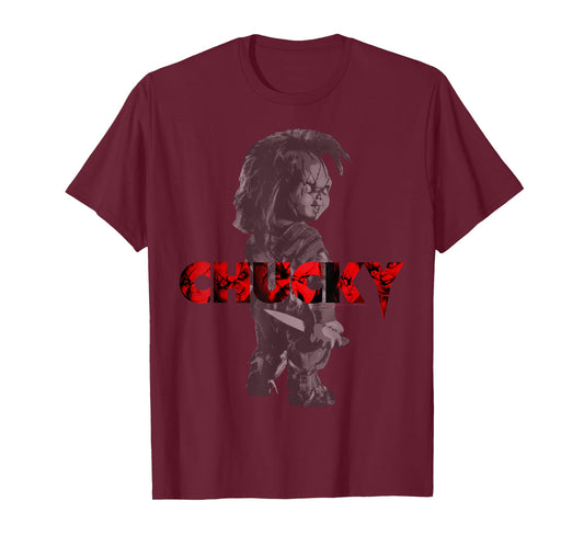 Child's Play Chucky Red Accent Logo T-Shirt Small