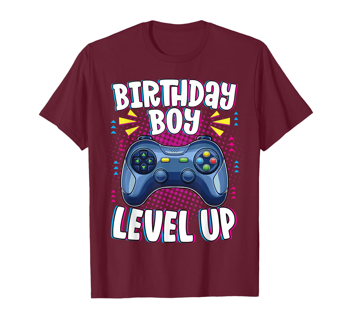 Birthday Boy Shirt Level Up Boys Matching Gamer Birthday T-Shirt